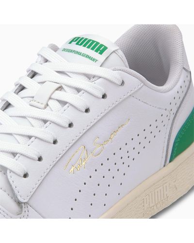PUMA Ralph Sampson Lo Perforated zachte sportschoenen, Groen/Wit, Maat 40,5  | - Schoenen.nl