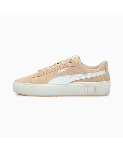 PUMA Smash Platform V2 Sd Sneakers Dames in het Wit - Lyst