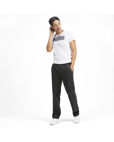 puma essentials men's fleece knit pants