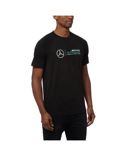 PUMA Cotton Mercedes Amg Petronas T-shirt in Black for Men - Lyst