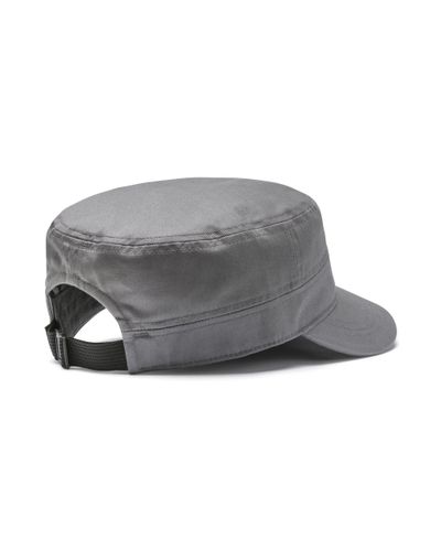 PUMA Cotton Military Cap in Charcoal Gray (Gray) for Men - Lyst