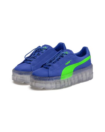 PUMA Suede Fenty Women's Cleated Creeper Surf in Blue - Lyst