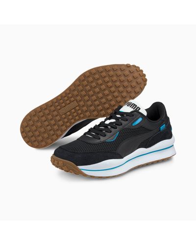PUMA Bont Style Rider Sportschoenen Met Een Warme Textuur in het Zwart -  Lyst