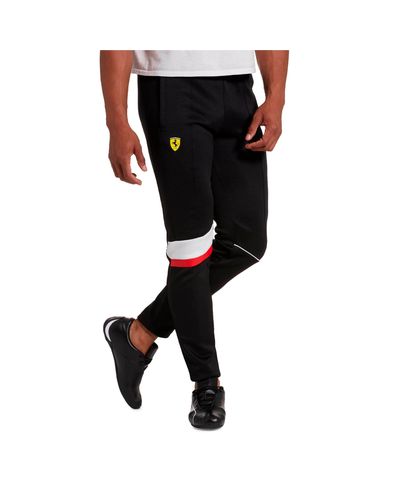 PUMA Cotton Scuderia Ferrari Men's T7 Track Pants in Black for Men - Lyst