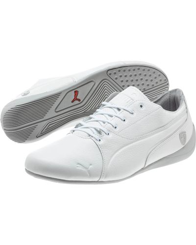 PUMA Leather Ferrari Drift Cat 7 Ls White Shoes for Men | Lyst