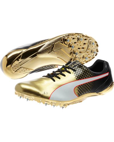 puma bolt evospeed gold