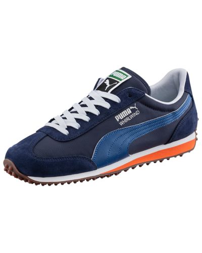 puma whirlwind blue white