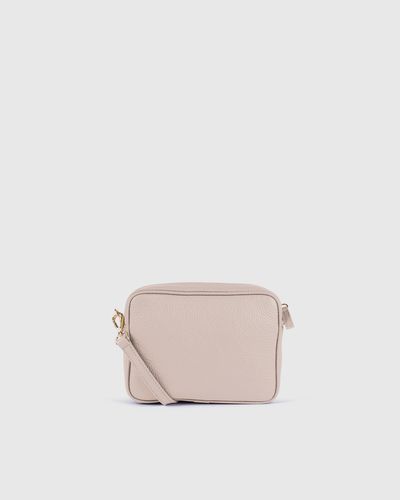 Quince Italian Leather Crossbody Bag - Pink