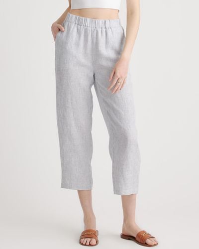 Quince Linen Pants - Gray