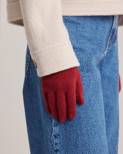 Quince Mongolian Cashmere Gloves - Blue