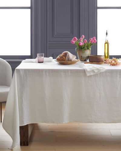 Quince European Linen Tablecloth - Gray
