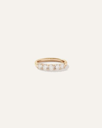 Quince Diamond Five Stone Band Rings - Natural