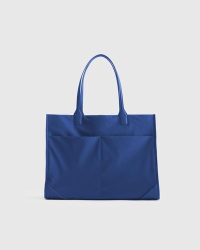Quince Revive Nylon Large Tote - Blue