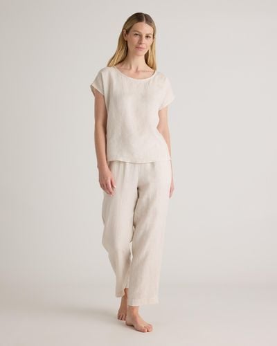 Quince 100% European Linen Pajama Set - Natural