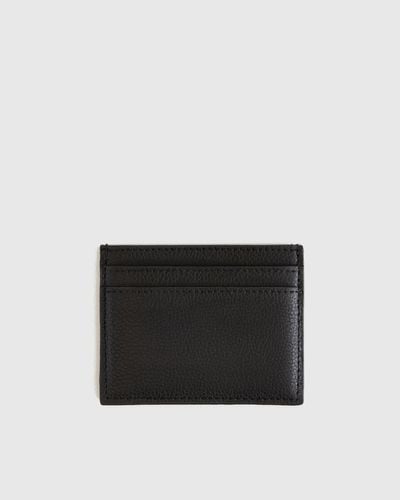 Quince Italian Leather Slim Card Case - Black
