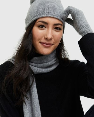 Quince Mongolian Cashmere Slouchy Beanie - Black