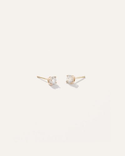 Quince 14K Natural Diamond Solitaire Studs