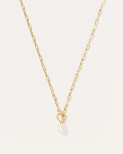 Quince Freshwater Cultured Pearl Toggle Necklace - Natural
