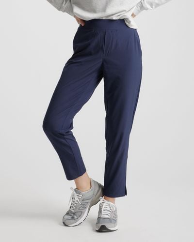 Quince Performance Tech Ankle Pants, Recycled Polyester - Blue