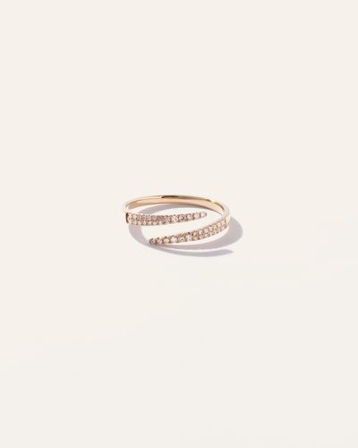 Quince 14K Diamond Wrap Ring - Natural