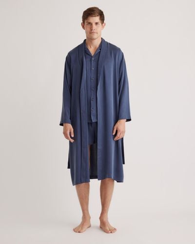 Quince Robe, Silk - Blue