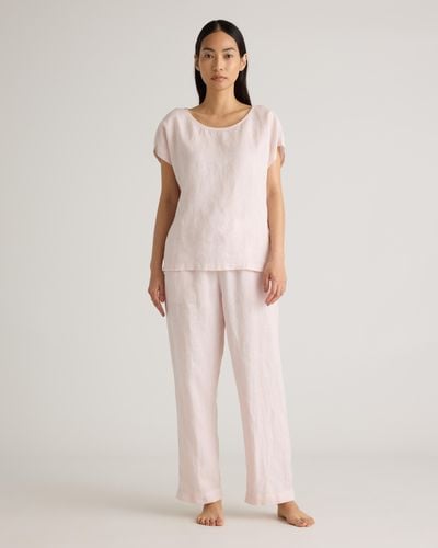 Quince 100% European Linen Pajama Set - Natural