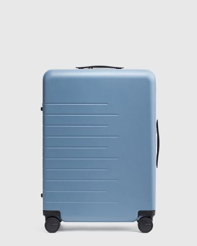 Quince Check-In Hard Shell Suitcase 24", Polycarbonte - Blue