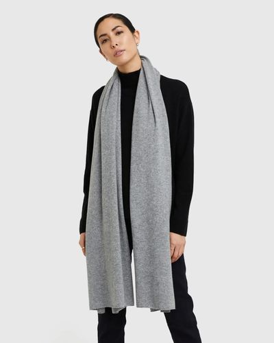 Quince Mongolian Cashmere Wrap - Gray