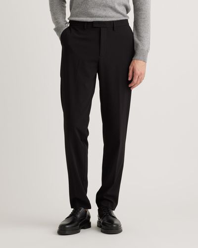 Quince Performance Stretch Dress Pants Slim Fit, Recycled Polyester - Black