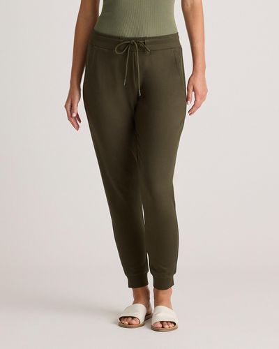 Quince Ultra-Stretch Ponte Jogger Pants, Rayon - Green