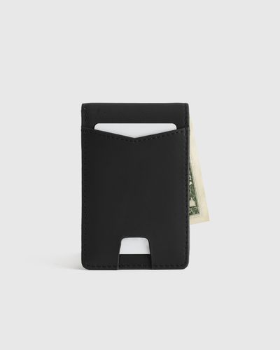 Quince Italian Leather Money-Clip Wallet - Black