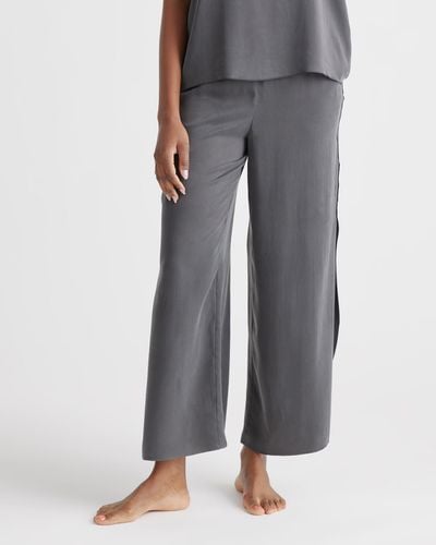 Quince Pajama Pants, Silk - Gray