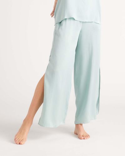 Quince Pajama Pants, Silk - Blue