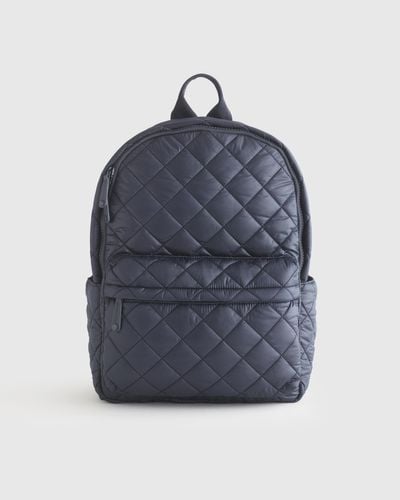 Quince Transit Quilted Commuter Backpack, Nylon - Blue