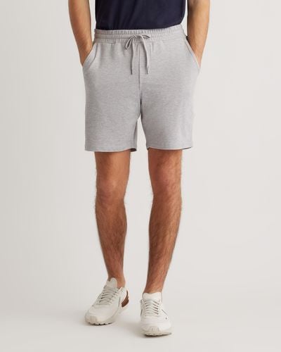 Quince Flowknit Performance Short, Recycled Polyester - Gray