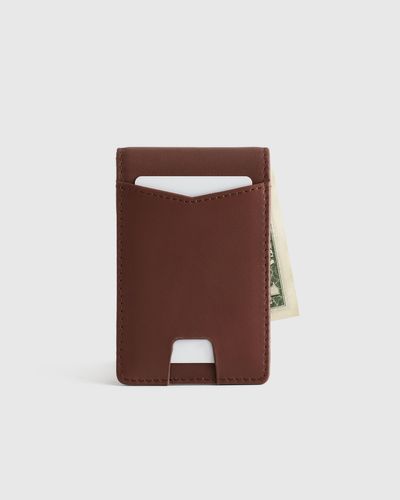 Quince Italian Leather Money-Clip Wallet - Brown