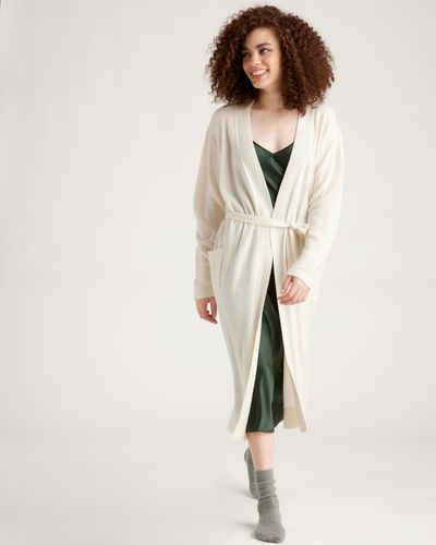 Quince Mongolian Cashmere Robe - Natural