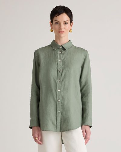Quince Long Sleeve Shirt - Green