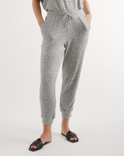 Quince Brushed Lounge Jogger, Rayon - Gray