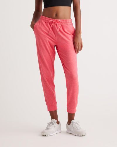 Quince Flowknit Mid-Rise Jogger, Recycled Polyester - Red
