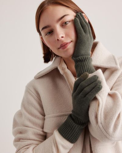 Quince Mongolian Cashmere Gloves - Brown