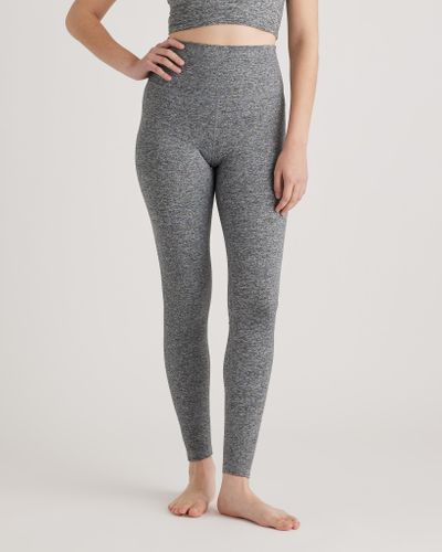 Quince Ultra-Soft High-Rise Legging, Recycled Polyester - Gray