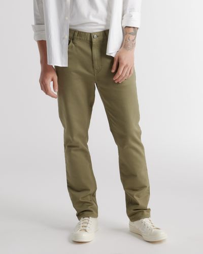Quince Comfort Stretch Traveler 5-Pocket Pants, Organic Cotton - Green