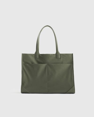 Quince Revive Nylon Large Tote - Green