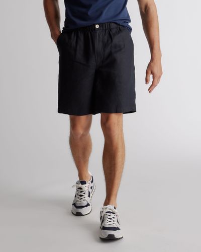 Quince 100% European Linen Shorts - Black