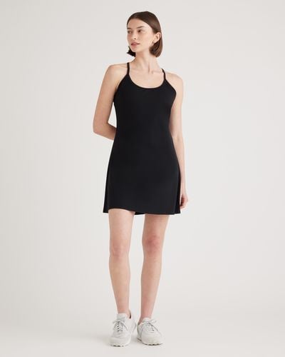 Quince Ultra-Form Active Dress, Nylon/Spandex - Black