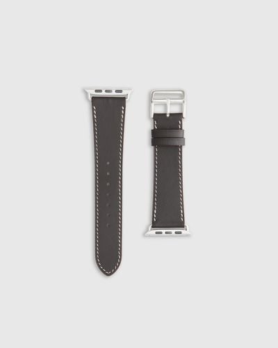 Quince Leather Apple Watch Band - White