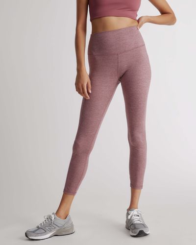 Quince Ultra-Soft High-Rise Legging, Recycled Polyester - Pink