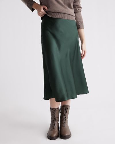 Quince Skirt, Silk - Green