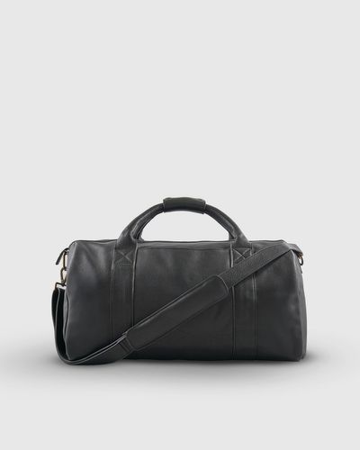 Quince Nappa Leather Duffle Bag - Black